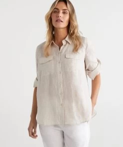 Linen Urban Shirt -Women Clothing Sale 034787 144 01 1 2