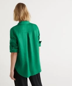 Linen Urban Shirt -Women Clothing Sale 034787 361 02 1 5