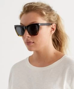 Sarria Black Tortoise Splice Sunglasses