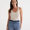 Australian Cotton Scoop Rib Tank