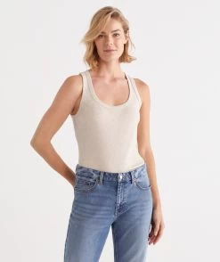 Australian Cotton Scoop Rib Tank -Women Clothing Sale 035799 119 01 4 1