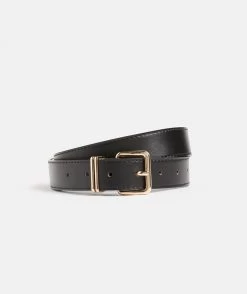Black Leather Jean Belt