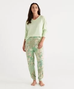 Tile Floral Harem Pant