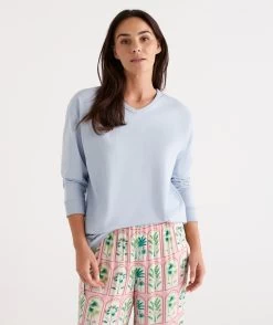 Relaxed V-neck Top -Women Clothing Sale 036140 495 01 1