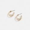 Gold Triple Hoops