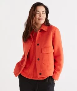 POCKET DETAIL CARCOAT 11 POCKET DETAIL CARCOAT -Women Clothing Sale 036236 800 01 5