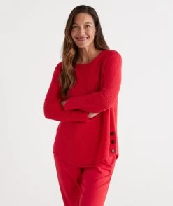 Side Button Textured Top 23 Side Button Textured Top -Women Clothing Sale 036289 613 01 1