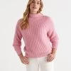 Funnel Neck Knit Jumper