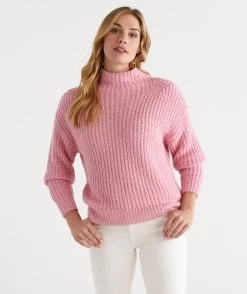 Funnel Neck Knit Jumper