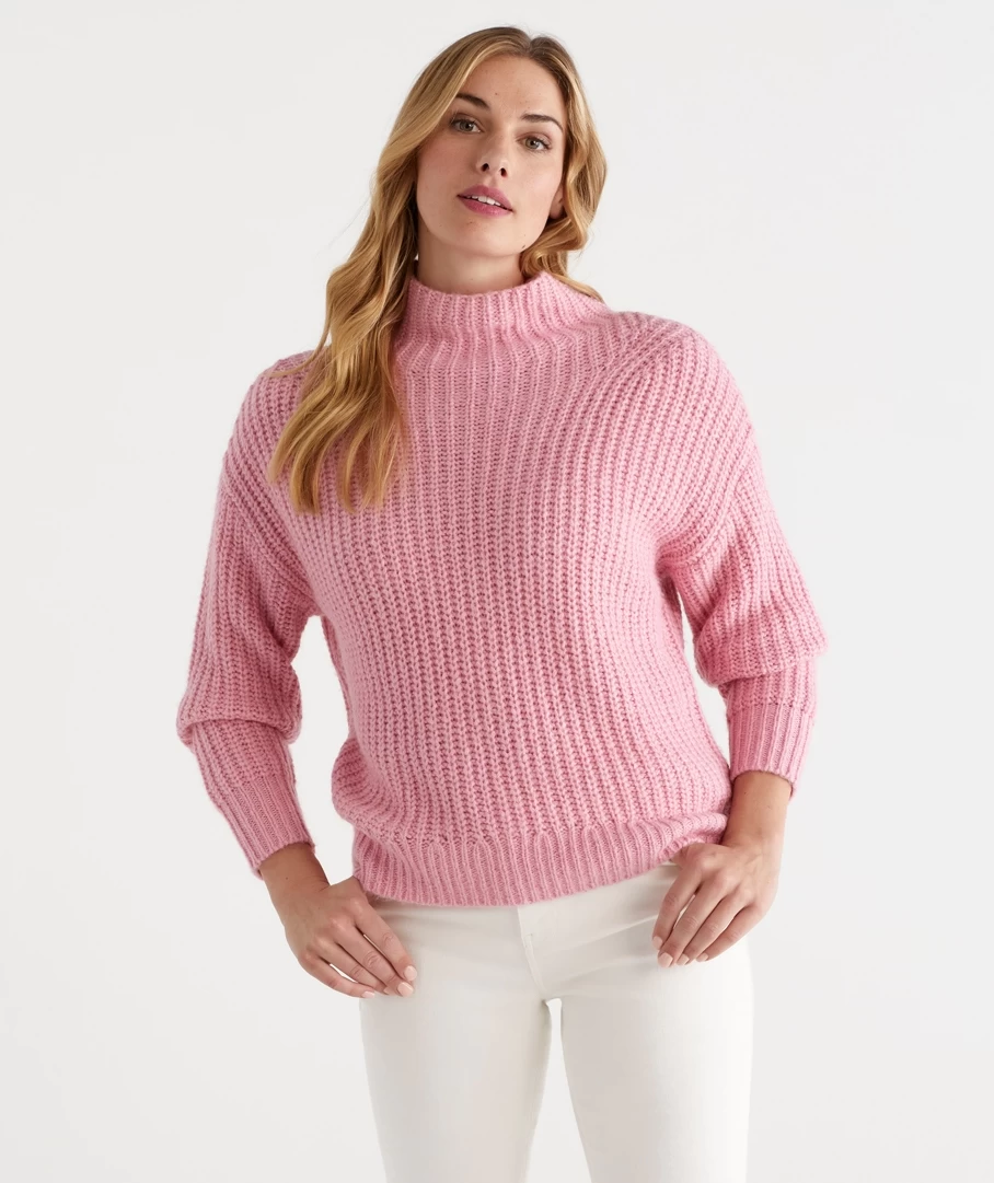 Funnel Neck Knit Jumper 1 Funnel Neck Knit Jumper