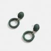 Forest Green Drop Earrings