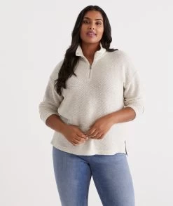 Textured Collar Top -Women Clothing Sale 036519 106 01 4