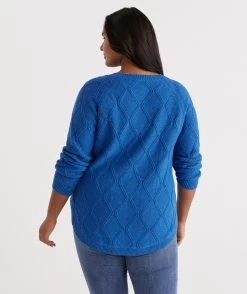 Cotton Nep Cable Pullover