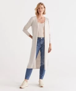 V Neck Longline Cardi