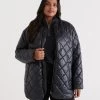 High Shine Quilted Jacket