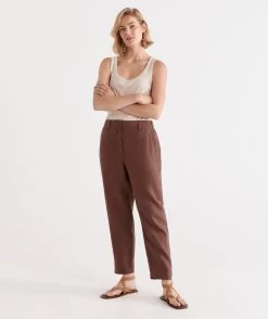 Tapered Linen Pant -Women Clothing Sale 036572 226 01 6