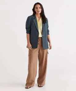 Linen Cargo Pant -Women Clothing Sale 036611 241 01 2