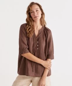 LINEN TOP -Women Clothing Sale 036638 226 01 3