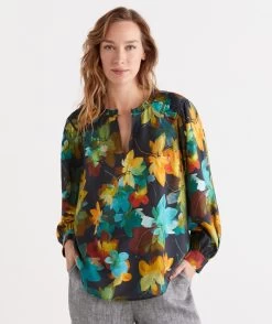 LAYERED FLORAL TOP -Women Clothing Sale 036640 404 01 6