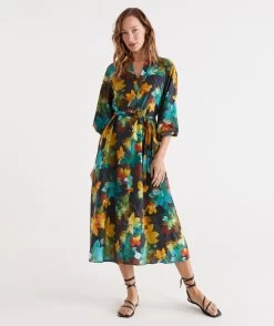 LAYERED FLORAL DRESS