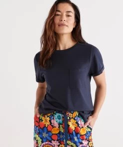 Australian Cotton Crew Neck Pyjama Top -Women Clothing Sale 036688 419 01 1 1