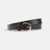 Black Round Buckle Belt