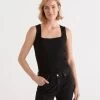 Square Neck Rib Tank