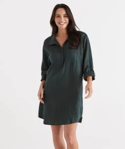 Linen Lounge Tunic -Women Clothing Sale 036750 271 01 9 4