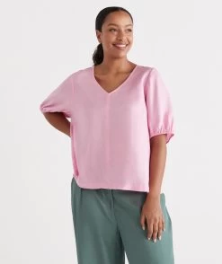 LINEN MIDSUMMER TEE -Women Clothing Sale 036758 698 01 2