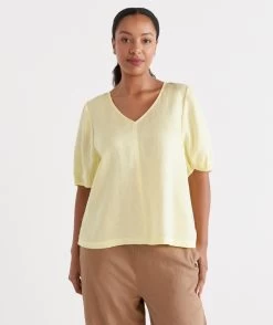 LINEN MIDSUMMER TEE -Women Clothing Sale 036758 720 01 4