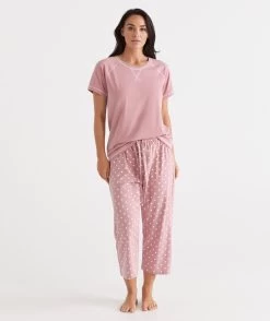 Australian Cotton Spot ¾ Pyjama Pant -Women Clothing Sale 036765 690 01 5