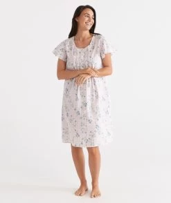 Ditsy Gingham Nightie -Women Clothing Sale 036788 656 01 13