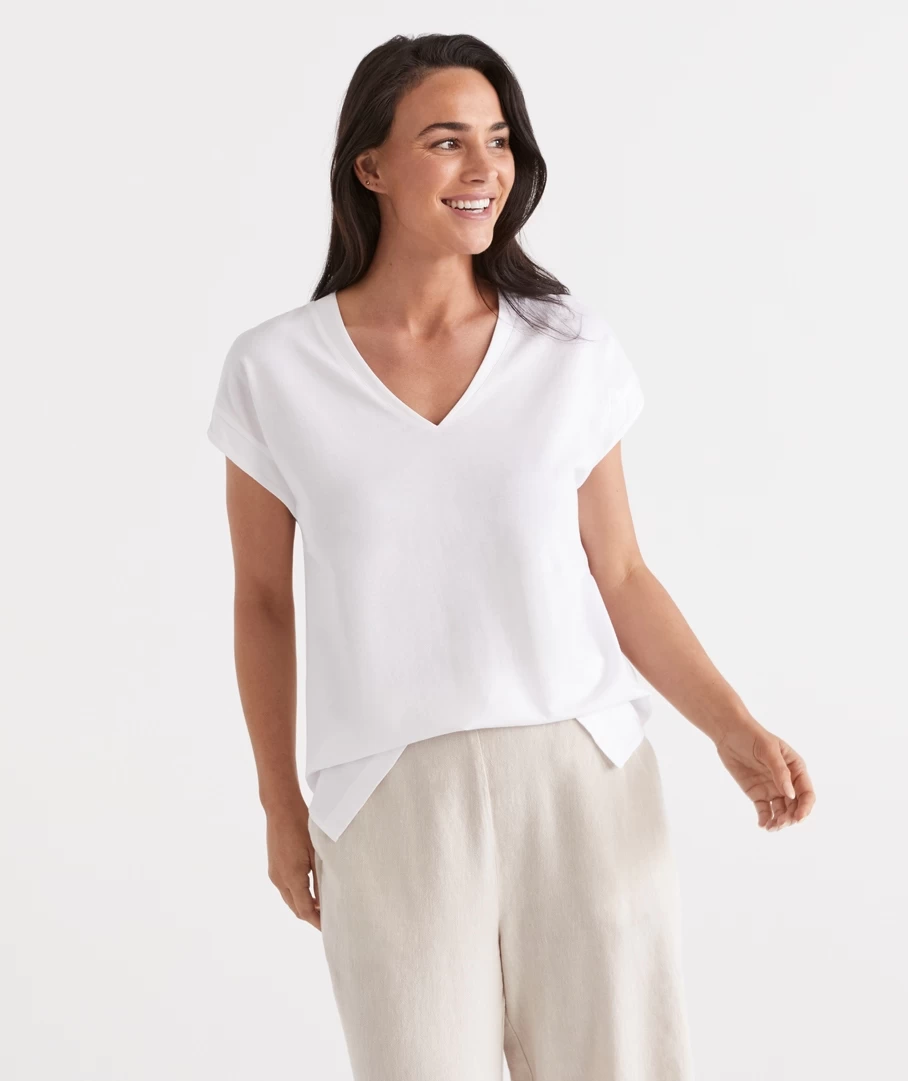 Australian Cotton V-Neck Tee 15 Australian Cotton V-Neck Tee - Image 15