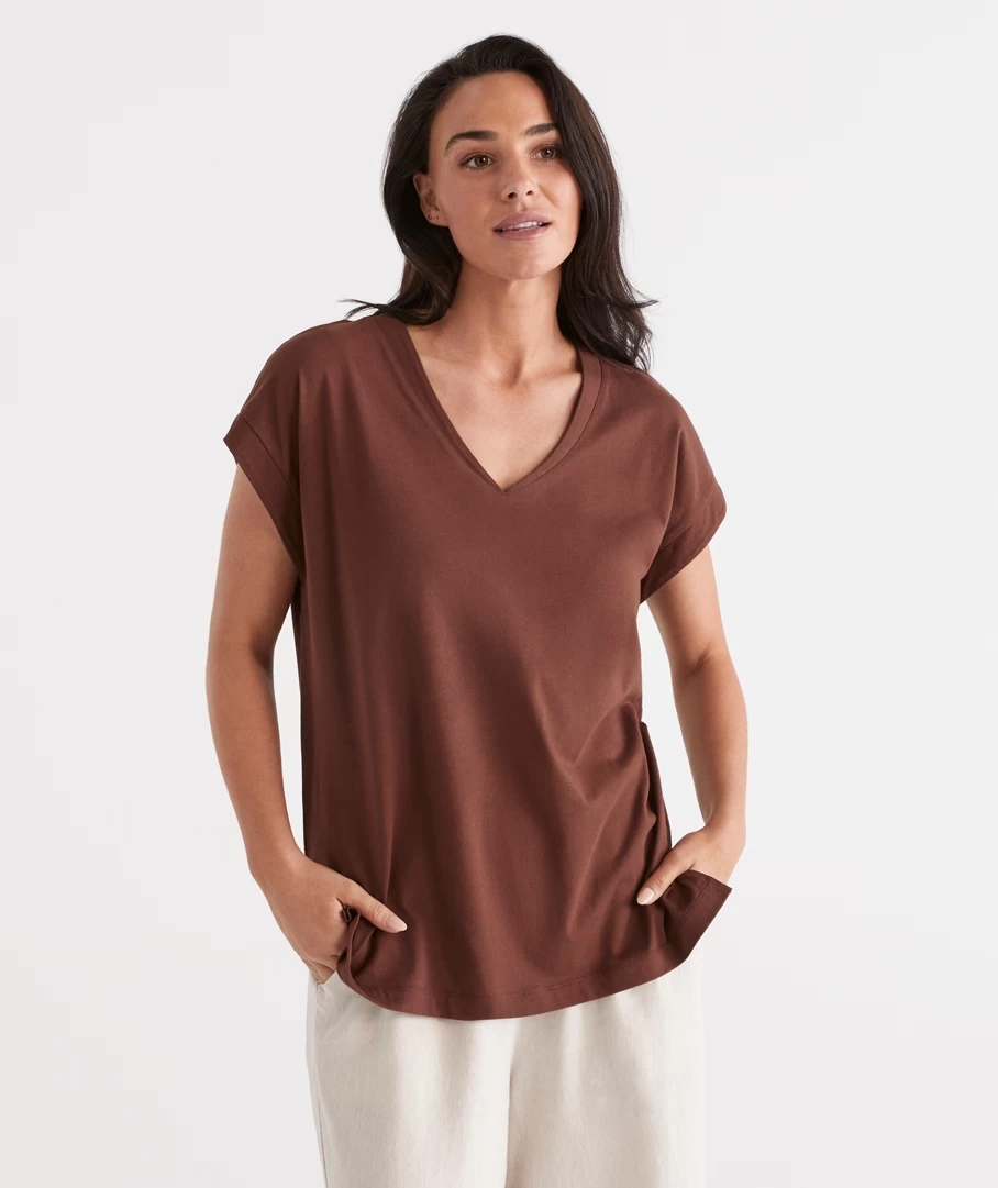 Australian Cotton V-Neck Tee 19 Australian Cotton V-Neck Tee - Image 19