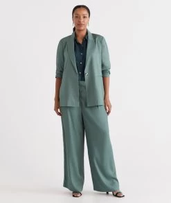 ECO VERO DRAPED BLAZER -Women Clothing Sale 036890 319 01 2