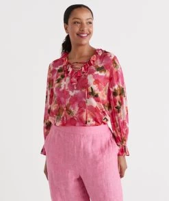 HOTHOUSE FLORAL BLOUSE -Women Clothing Sale 036903 650 01 5