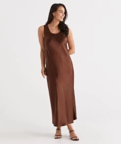 LONG SLIP DRESS -Women Clothing Sale 036993 203 01 5