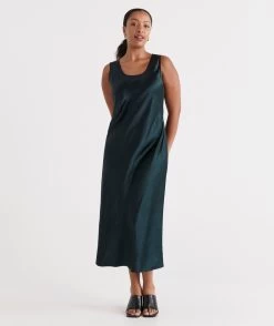 LONG SLIP DRESS -Women Clothing Sale 036993 350 01 4