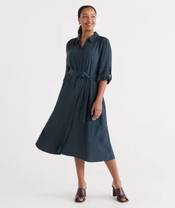 MIDI SHIRT DRESS -Women Clothing Sale 036994 350 01 2