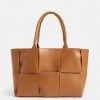 Tan Weave Tote