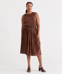 SOFT PLEAT DRESS -Women Clothing Sale 037515 203 01 7