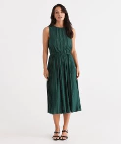 SOFT PLEAT DRESS -Women Clothing Sale 037515 312 01